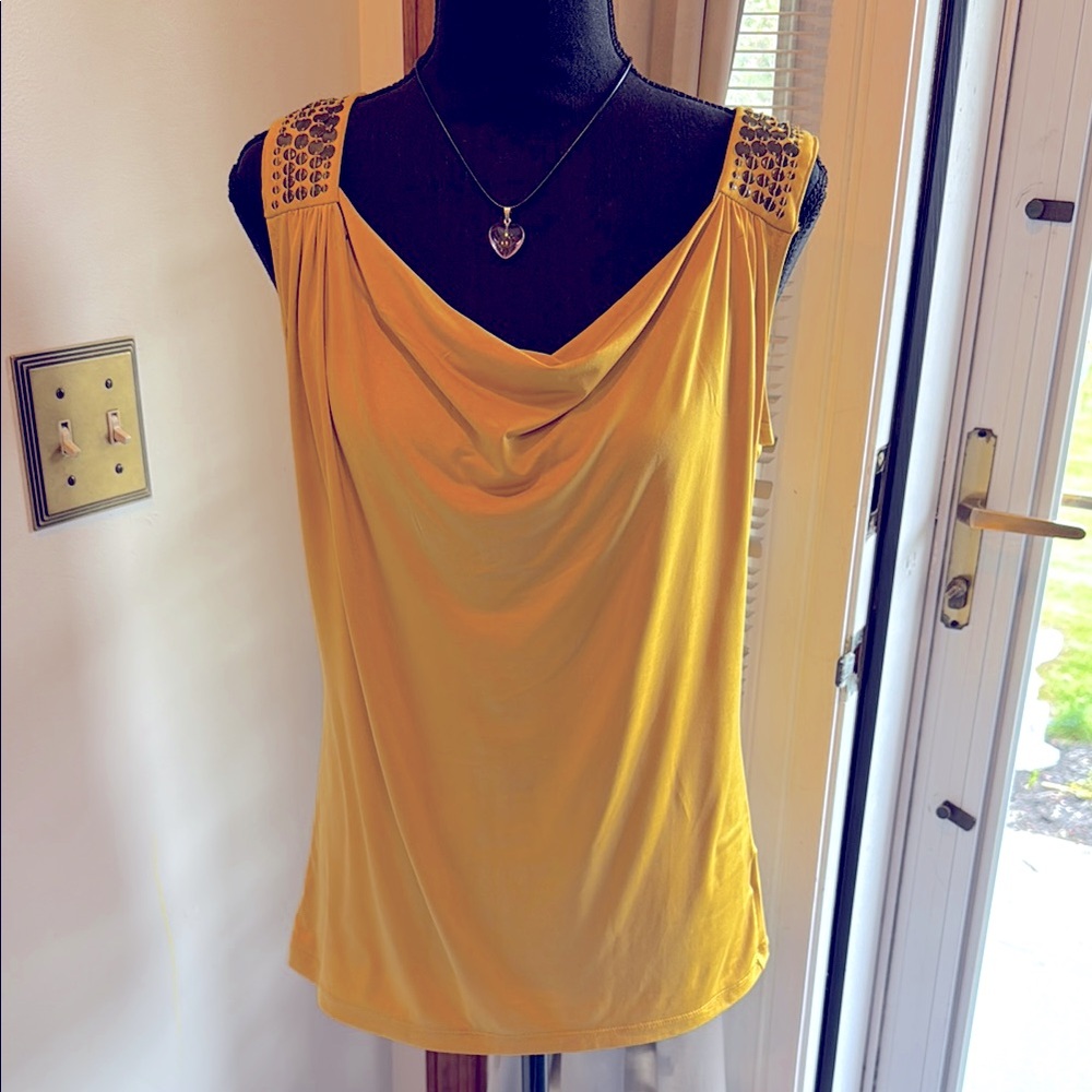 Worthington Gold Embellished Women's Top
